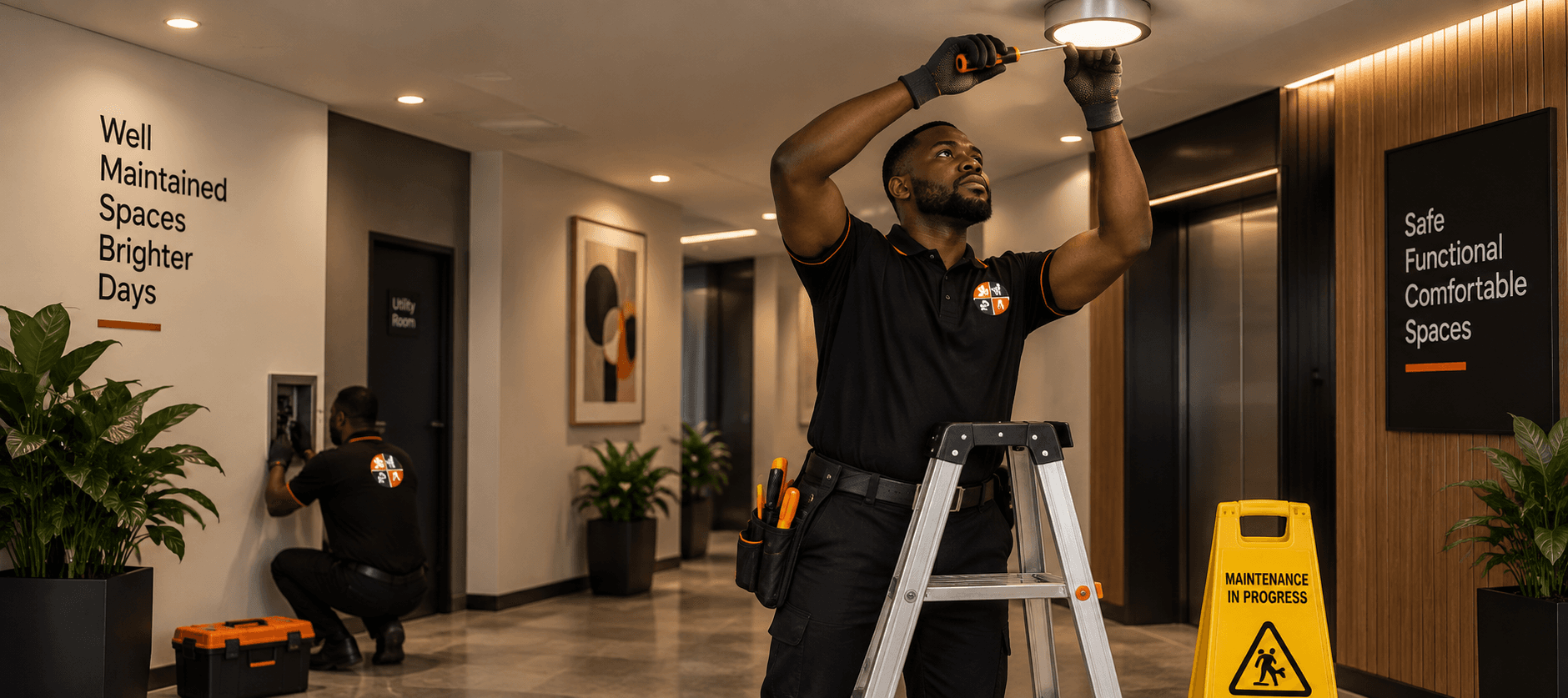 A Service Vault Ghana maintenance technician at work